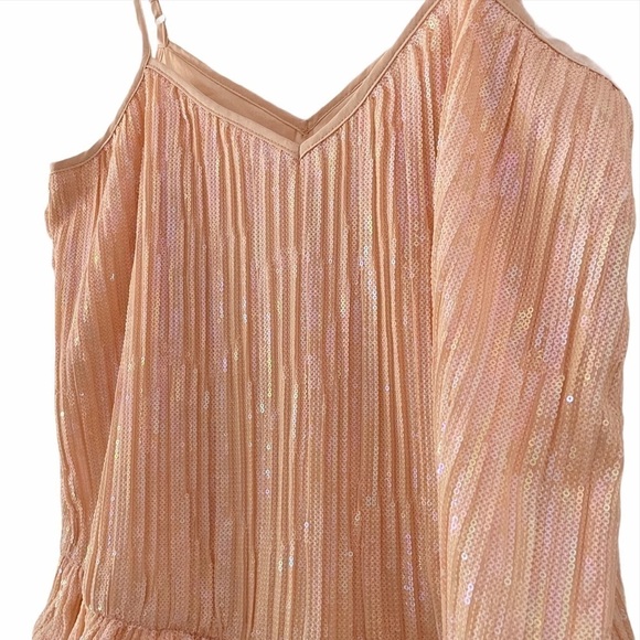NWT Anthropologie Amelie Blush Beaded Cami sz 2 - Picture 8 of 10